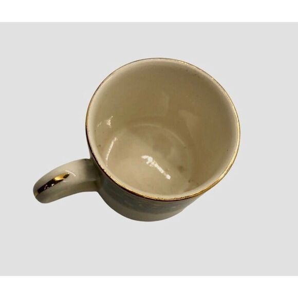 2 VINTAGE CROWN DUCAL WARE DEMI-TASSE TEA CUPS & SAUCERS - ENGLAND "ATLANTA" - Picture 8 of 16